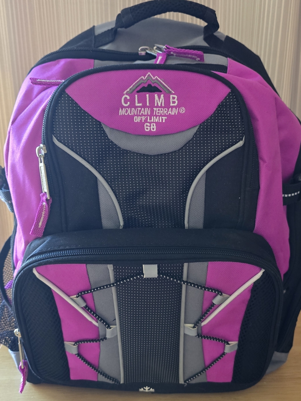 Pink & Black Women's Backpack - Mountain Terrain